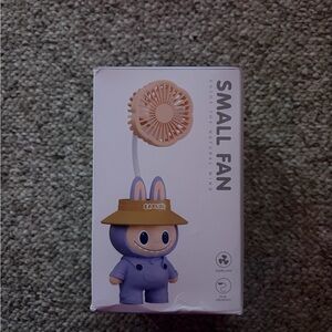 Cute Blue and Tan Small Fan
